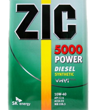 Масло ZIC 15/40 5000 Cl-4 POWER дизель п/син 20 л.