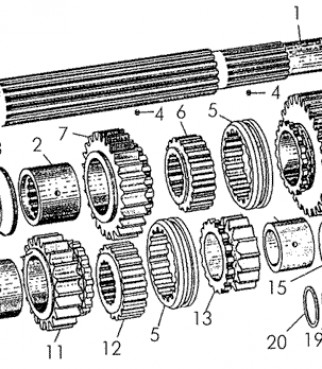 Вал нижний Т-170