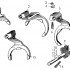 Валики, вилки переключения передач, детали крепления Т-170