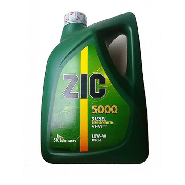 Масло ZIC 10/40 5000 Cl-4 дизель п/синт 6 л.