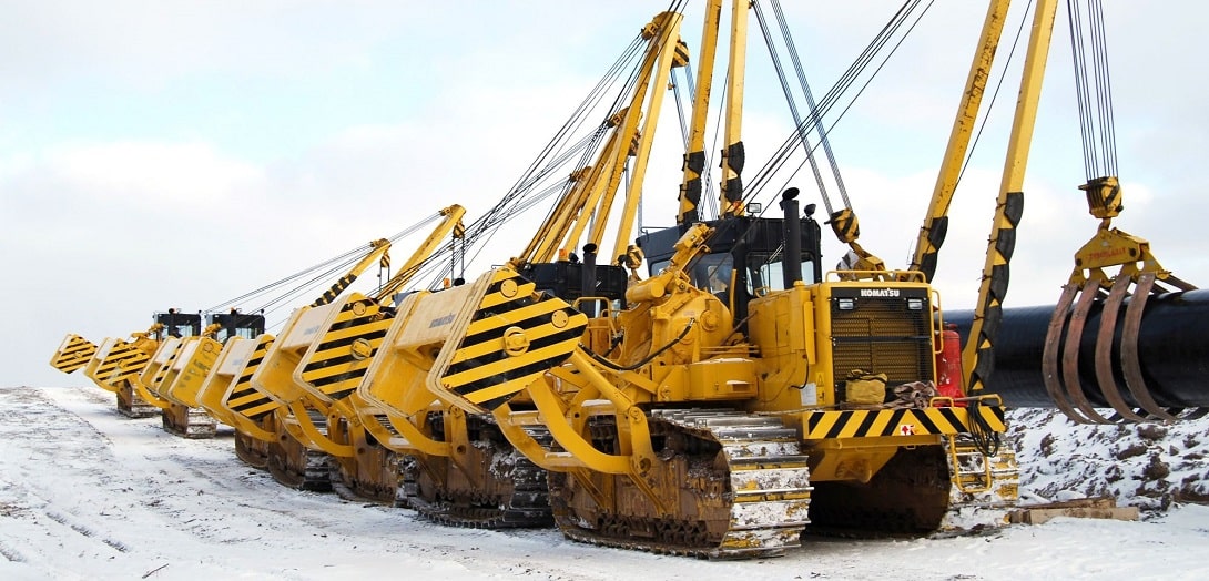 Трубоукладчик komatsu d355c фото